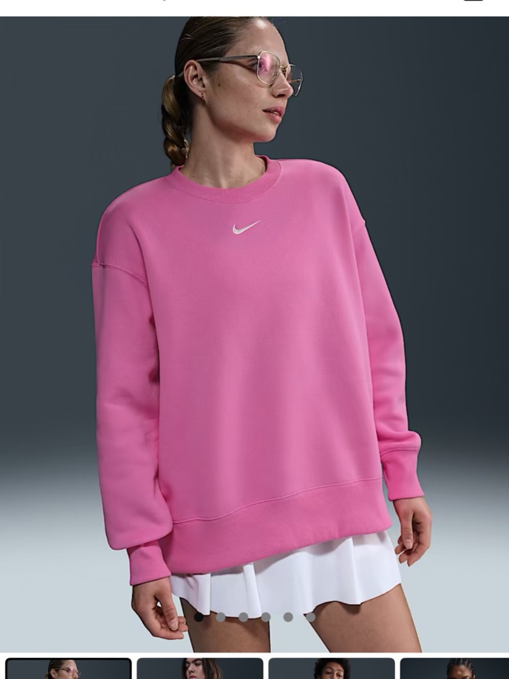 Nike Phoenix Women’s Bubblegum Pink Crew Neck Sweatshirt